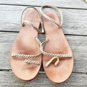 Jeffrey Campbell Eleftheria Leather Greek Sandals Womens size 8